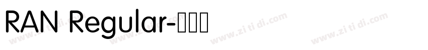 RAN Regular字体转换